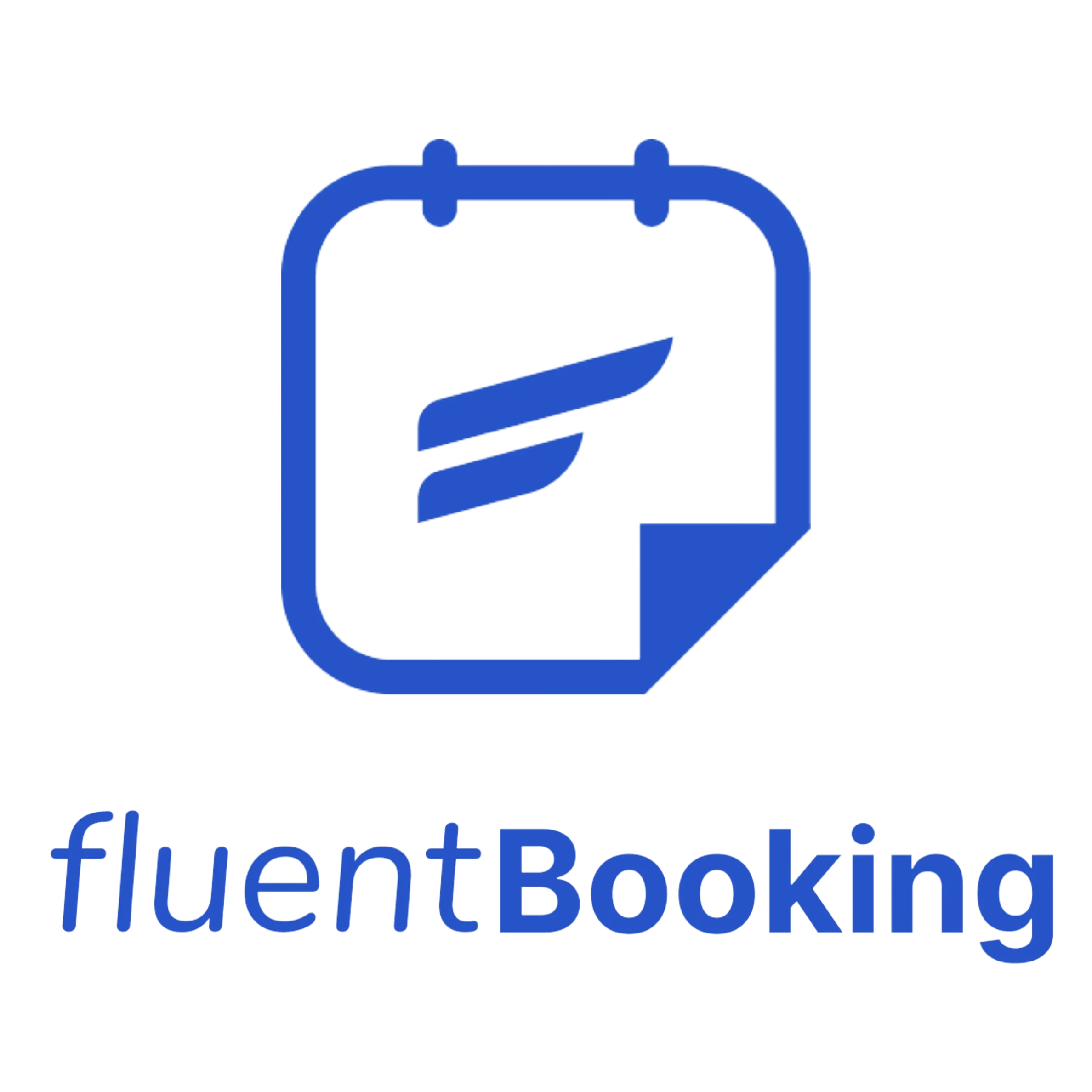 Blue calendar icon with a stylised 