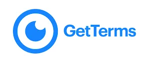 GetTerms logo with a blue circular icon on the left and 